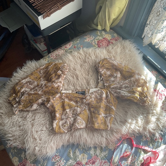 Revolve MINKPINK Boho Crop Top SM - Picture 12 of 12